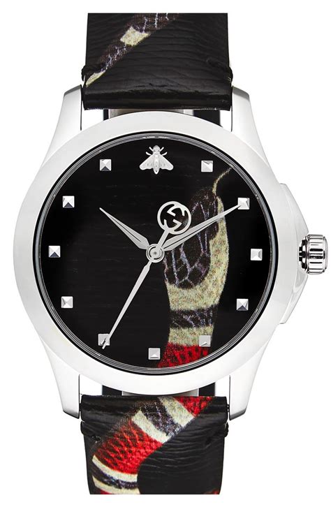 Gucci watch with snake